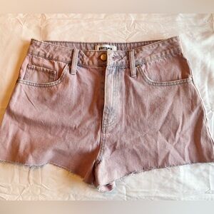 High Waist - Pink washed shorts
